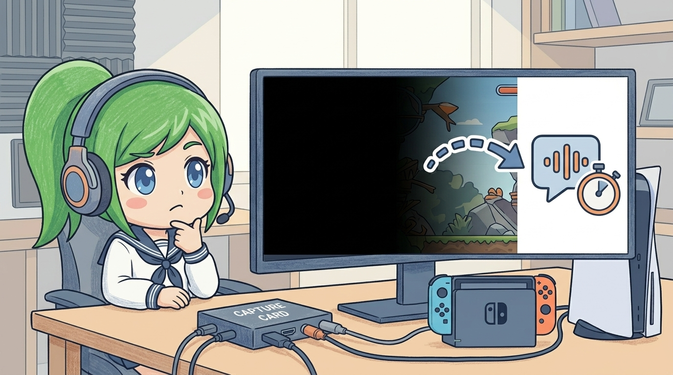 ゲーム実況・配信の音ズレ